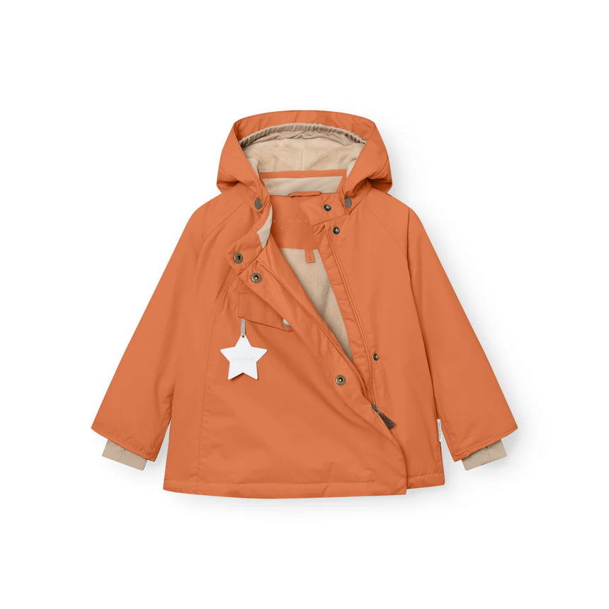 Mini A Ture - Wang fleece lined winter jacket - Leather brown