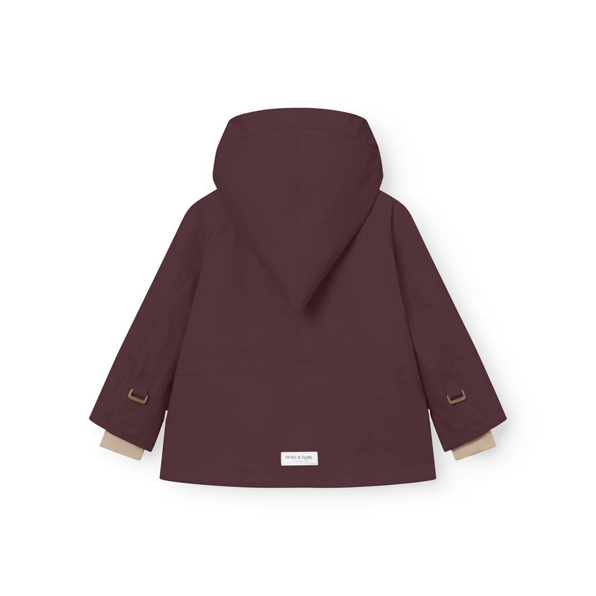 Mini A Ture - Wang fleece lined winter jacket - Fudge aubergine