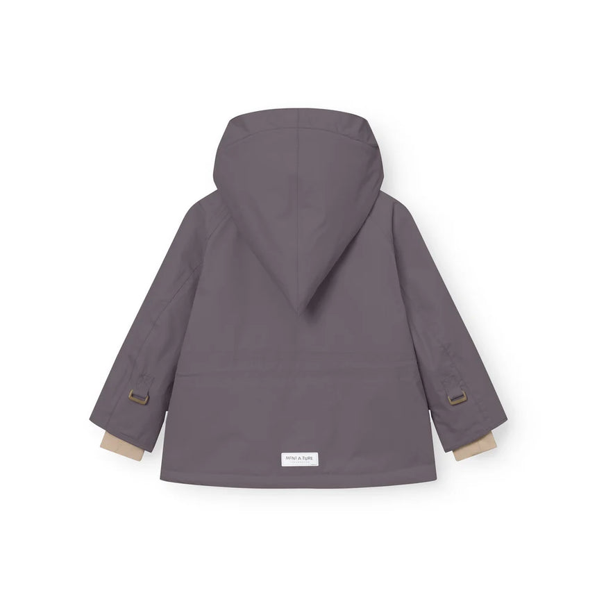 Mini A Ture - Wang fleece lined winter jacket - Plum kitten