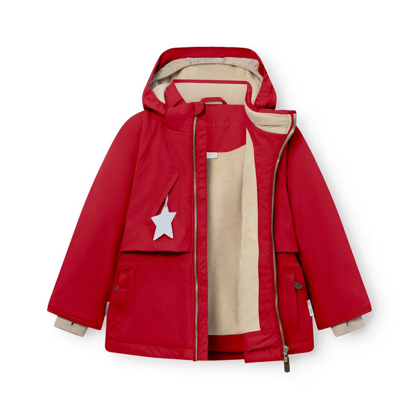 Mini A Ture - Algeana fleece lined winter jacket - Chili pepper