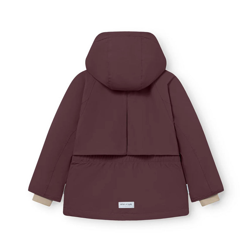 Mini A Ture - Algeana fleece lined winter jacket - Fudge aubergine