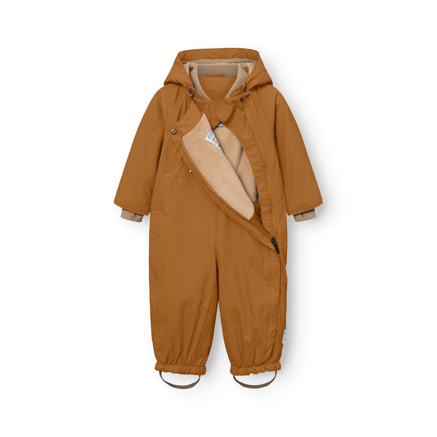 Mini A Ture - Wisti fleece lined snowsuit - Brown sugar
