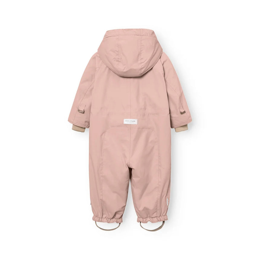 Mini A Ture - Wisti fleece lined snowsuit - Adobe rose