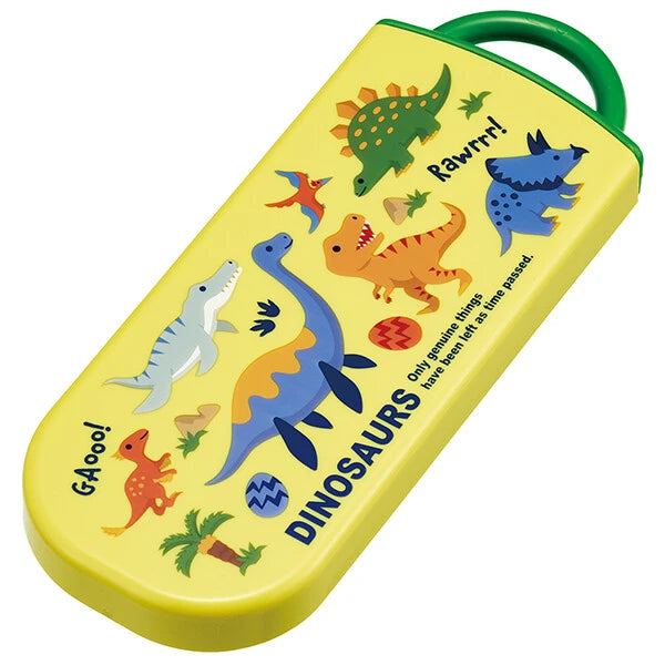 Skater Antibacterial Dishwasher-Safe Sliding Cutlery Set - Dino