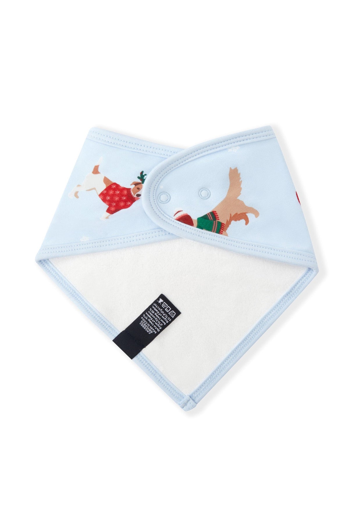 Kyte Baby Bib in Holiday Pups - Princess and the Pea Boutique