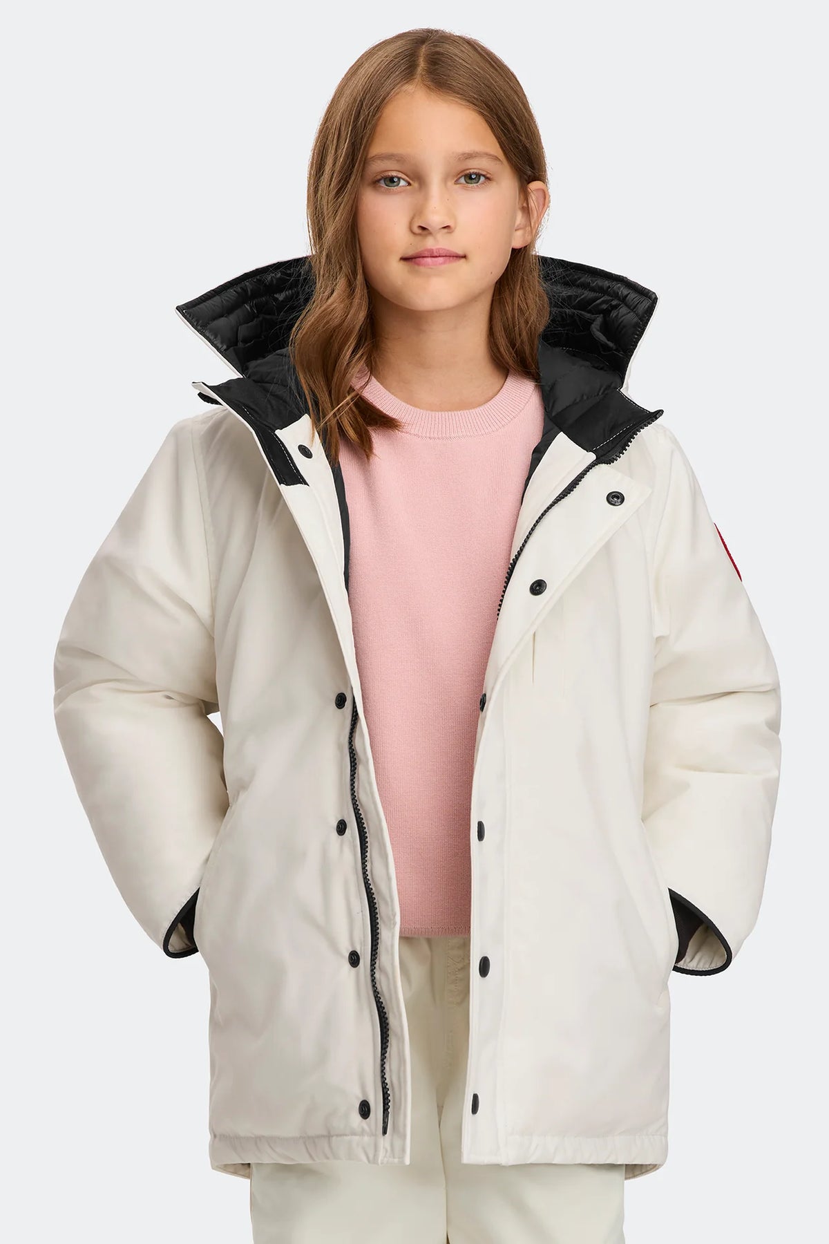 Canada Goose Youth Logan Parka - North Star White