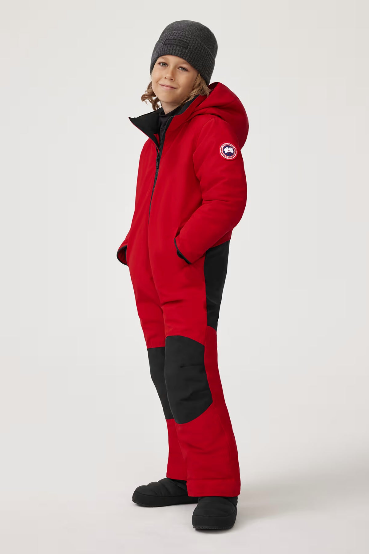 Canada Goose Kids Grizzly Snowsuit - Fortune Red - Size 2-3Y
