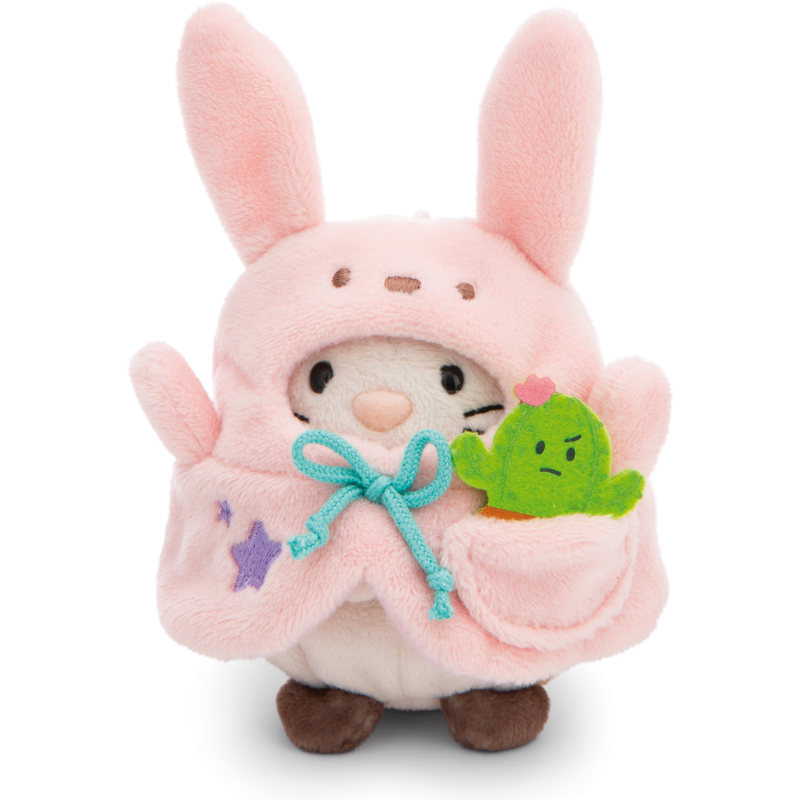 NICI Mymochi Cat Angy with cactus and bunny costume