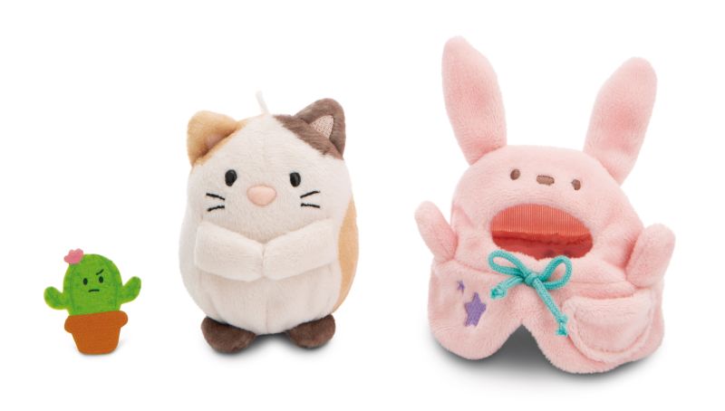 NICI Mymochi Cat Angy with cactus and bunny costume