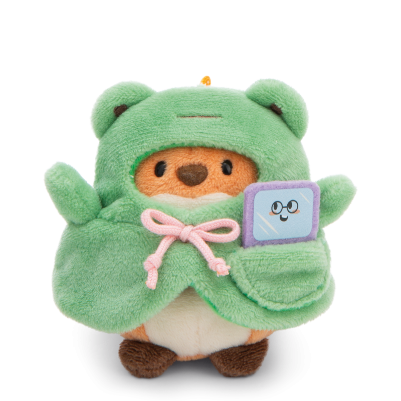 NICI Mymochi Fox Geeks with video game and frog costume