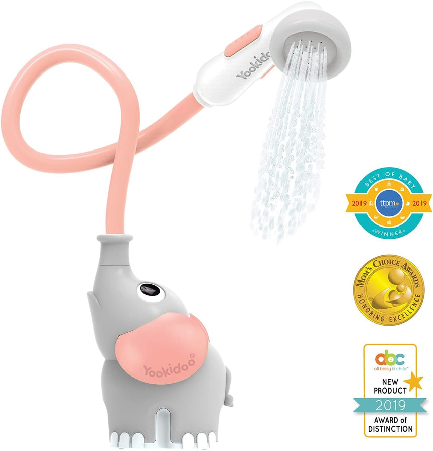 Yookidoo Elephant Baby Shower Head - PINK