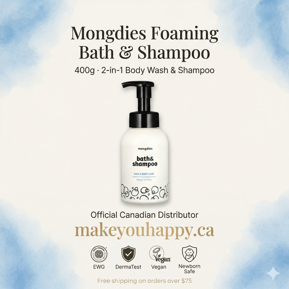 Mongdies Foaming Bath & Shampoo