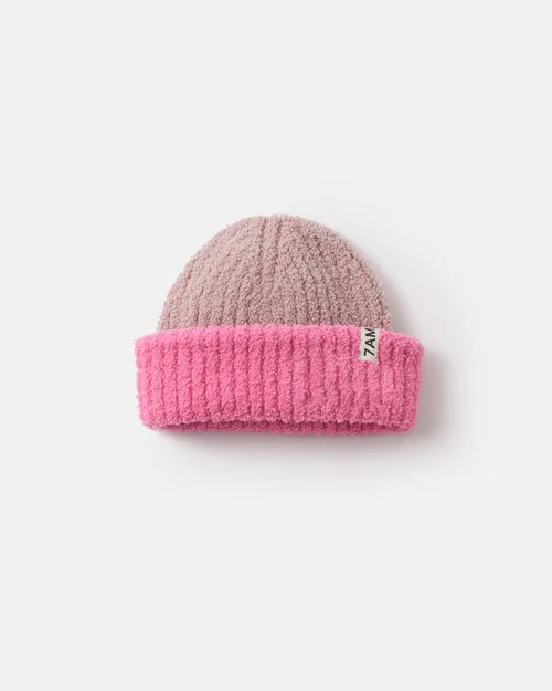7AM Enfant 2 - Tone Ribbed Beanie - Vivid Pink Ash Rose - Princess and the Pea Boutique