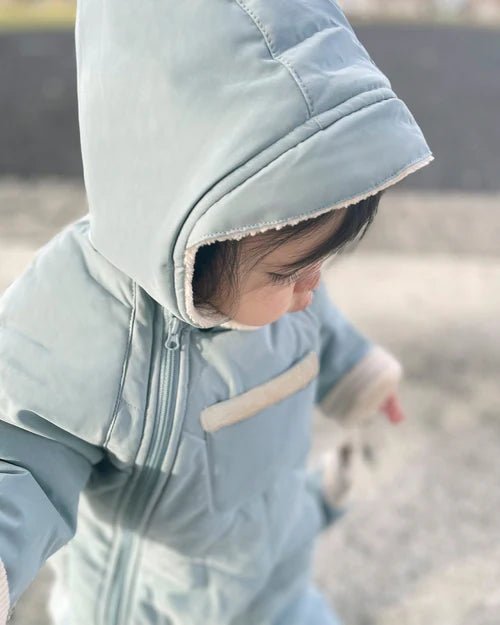 7AM Enfant Baby Snow Jumpsuit - Benji Plush Mirage - Princess and the Pea Boutique