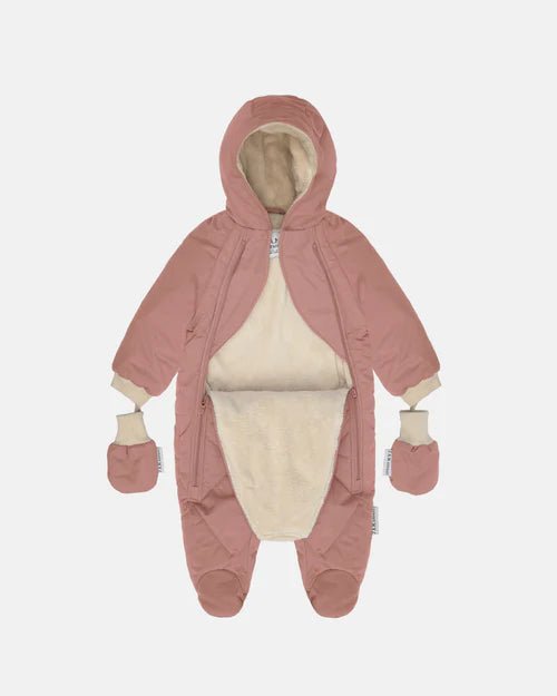 7AM Enfant Baby Snow Jumpsuit - Benji Plush Rose Dawn - Princess and the Pea Boutique