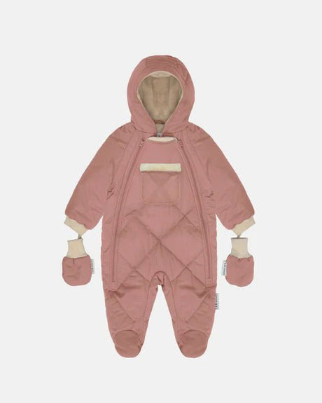 7AM Enfant Baby Snow Jumpsuit - Benji Plush Rose Dawn - Princess and the Pea Boutique
