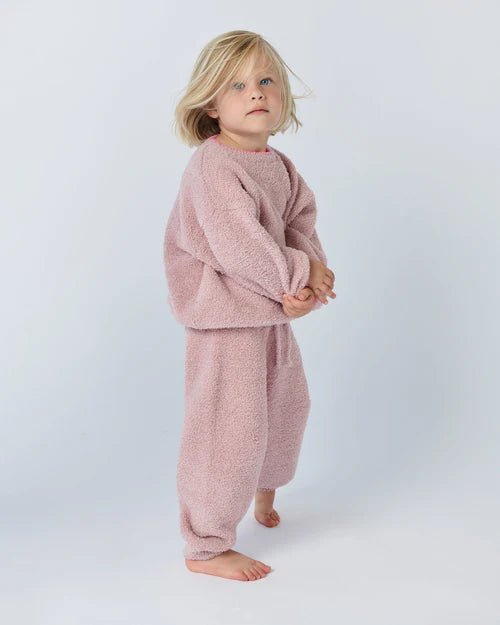 7AM Enfant Boxy Sweater - Fuzzy Ash Rose - Princess and the Pea Boutique