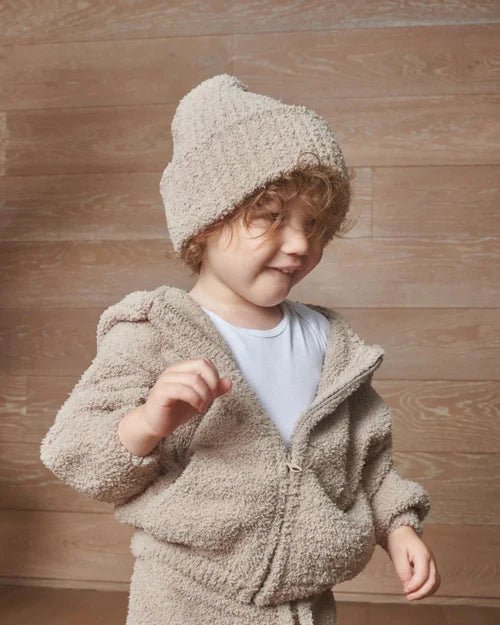 7AM Enfant Ribbed Beanie - Fuzzy - Fuzzy Taupe - Princess and the Pea Boutique