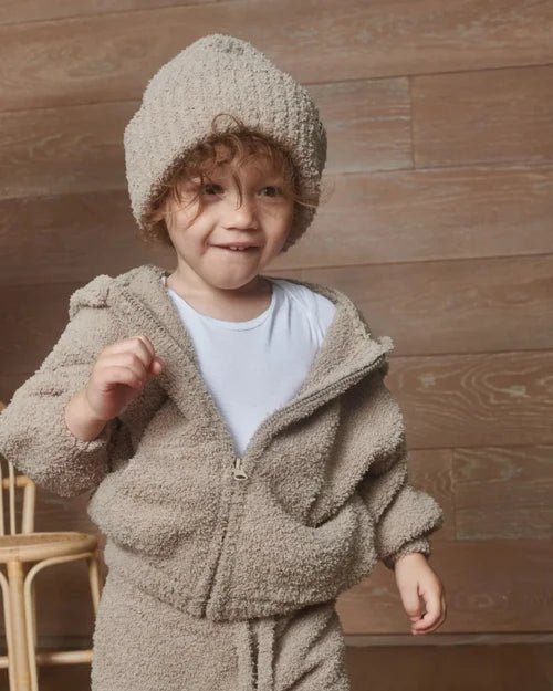 7AM Enfant Ribbed Beanie - Fuzzy - Fuzzy Taupe - Princess and the Pea Boutique