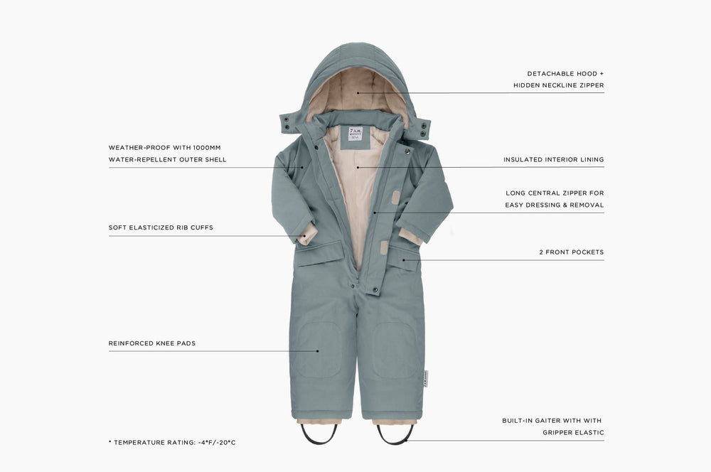 7AM Enfant Snowsuit Grand - Benji Plush Mirage - Princess and the Pea Boutique