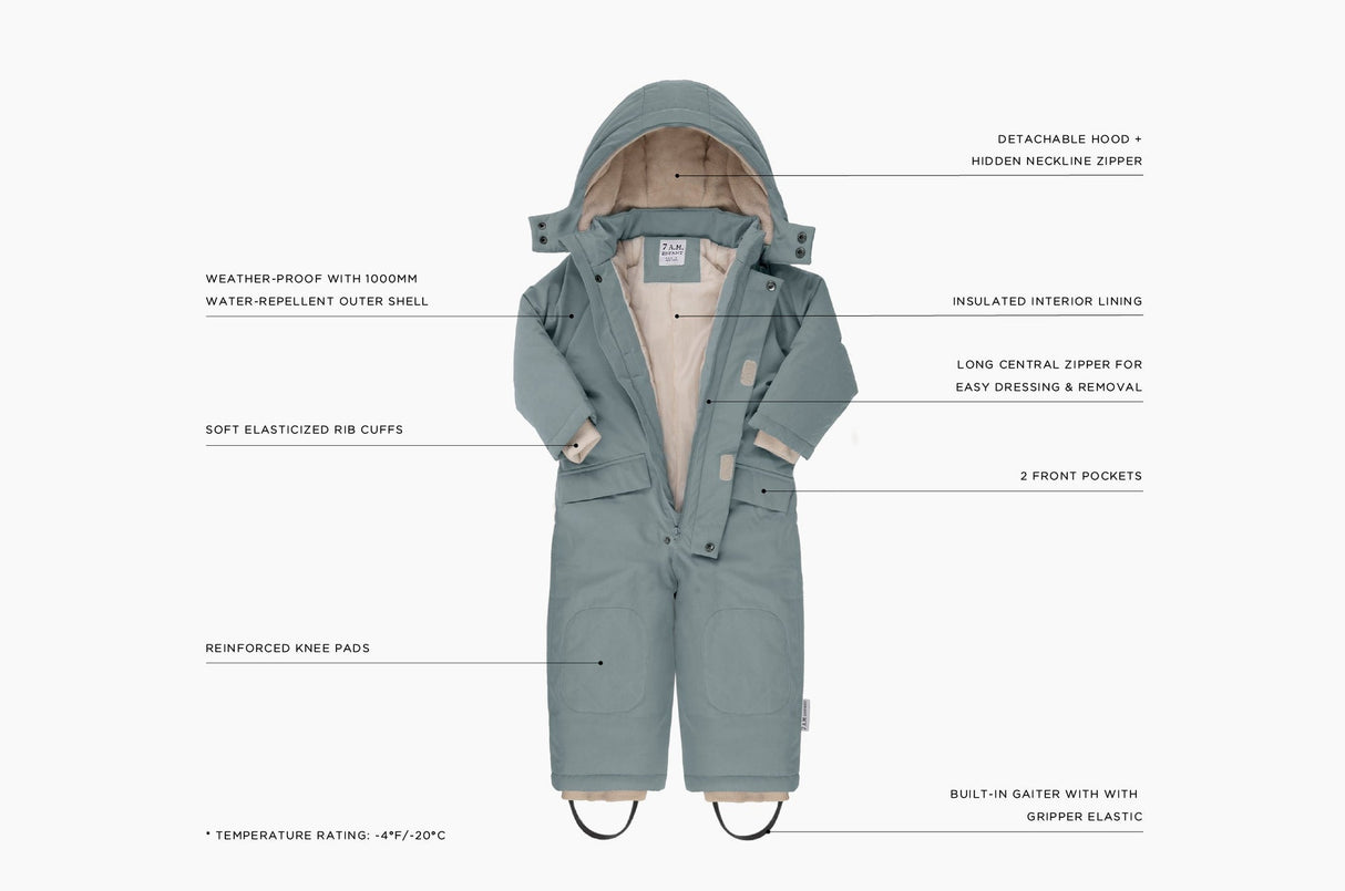 7AM Enfant Snowsuit Grand - Benji Plush Mirage - Princess and the Pea Boutique