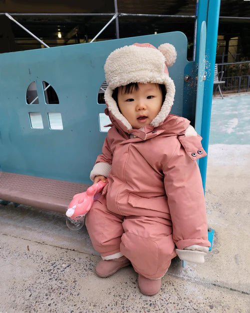 7AM Enfant Snowsuit Grand - Benji Plush Rose Dawn - Princess and the Pea Boutique