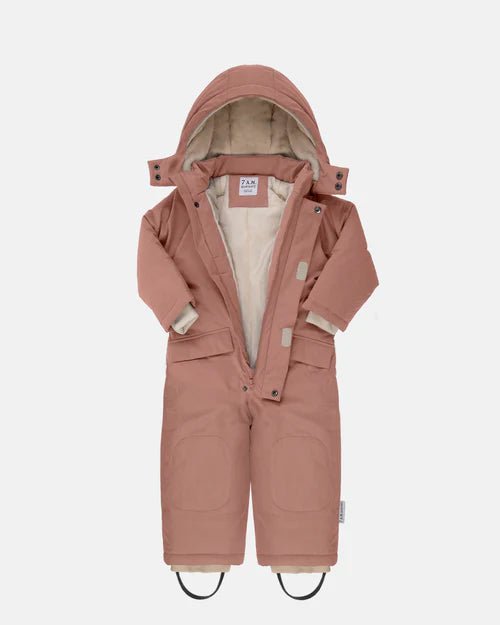 7AM Enfant Snowsuit Grand - Benji Plush Rose Dawn - Princess and the Pea Boutique