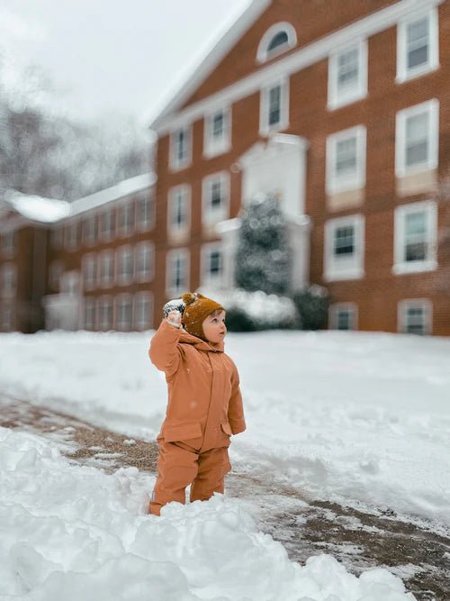 7AM Enfant Snowsuit Grand - Benji Plush Spice - Princess and the Pea Boutique