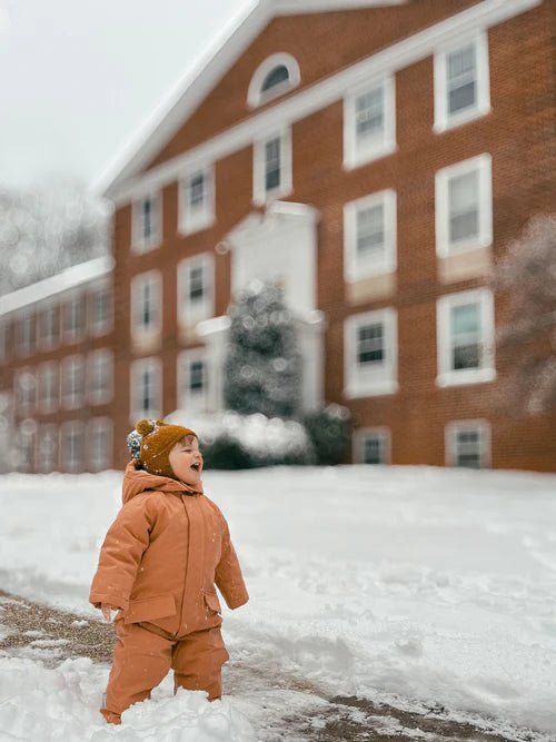 7AM Enfant Snowsuit Grand - Benji Plush Spice - Princess and the Pea Boutique