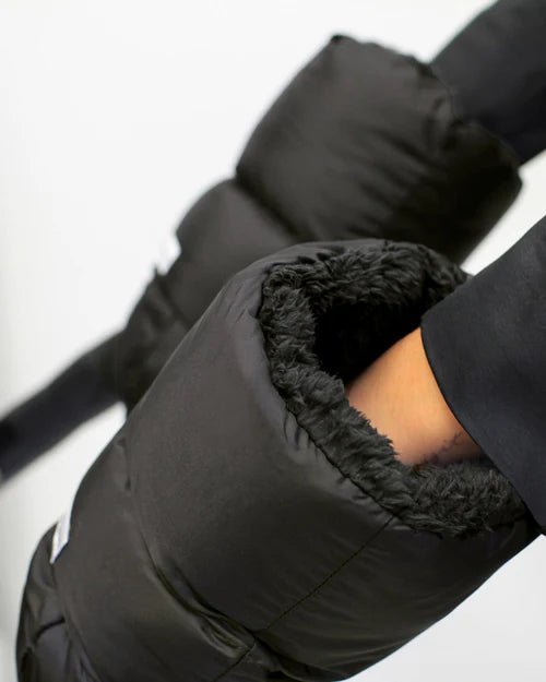 7AM Enfant Warmmuffs - Black Plush - Princess and the Pea Boutique