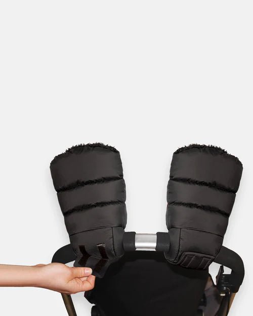 7AM Enfant Warmmuffs - Black Plush - Princess and the Pea Boutique