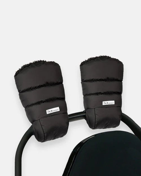 7AM Enfant Warmmuffs - Black Plush - Princess and the Pea Boutique
