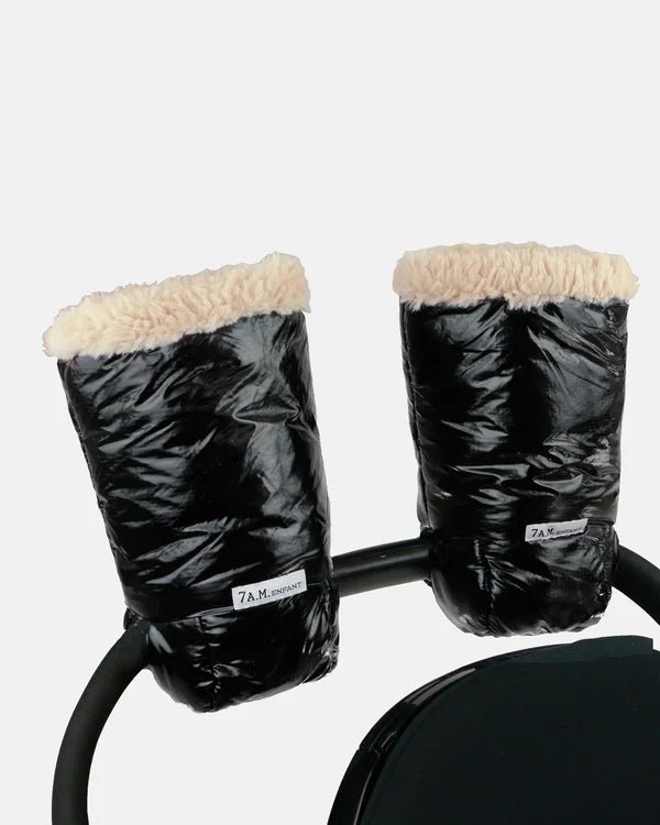 7AM Enfant Warmmuffs - Black Polar - Princess and the Pea Boutique