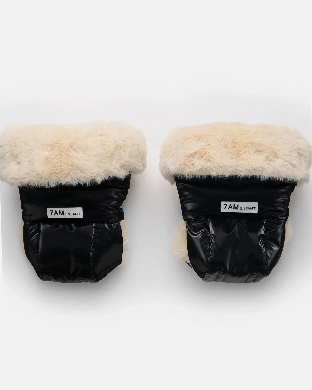 7AM Enfant Warmmuffs - Ushuaia Black Liquid Shine - Princess and the Pea Boutique