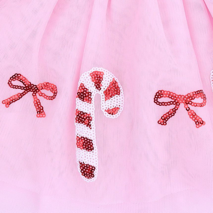 Angel Dear Tutu Skirt with Bike Shorts - Candy Canes