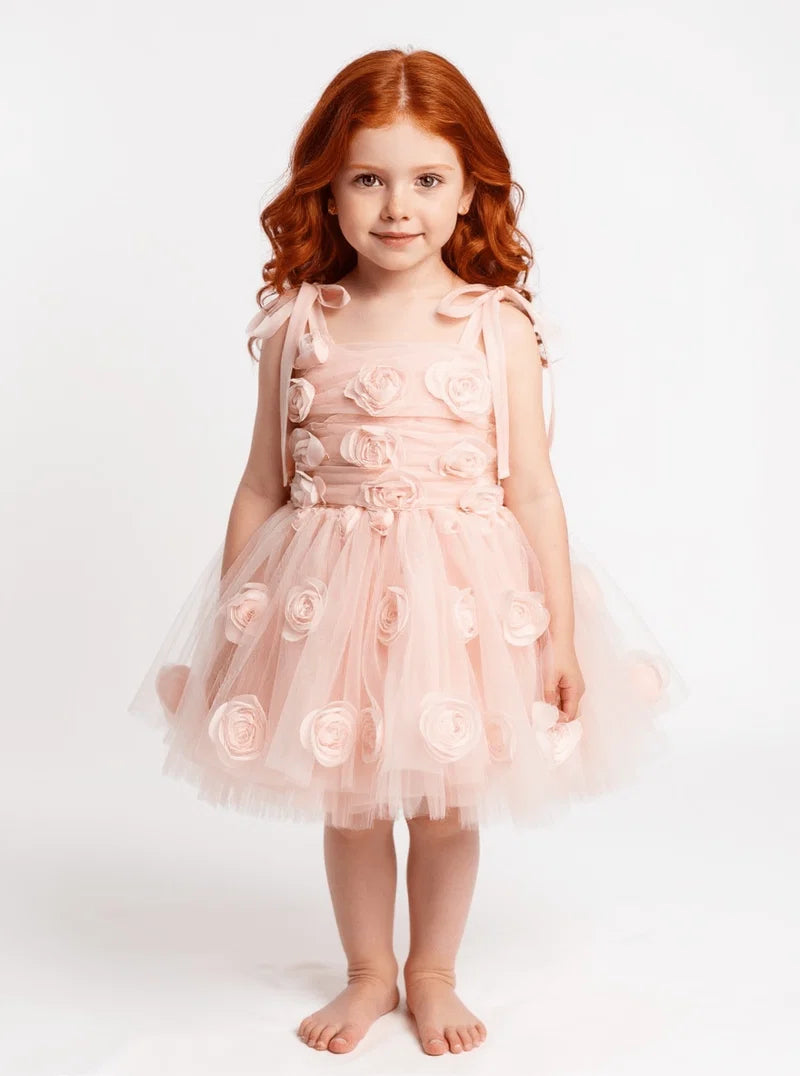 DOLLY The Rose Garden Tulle Ballerina Dress - Dolly Pink