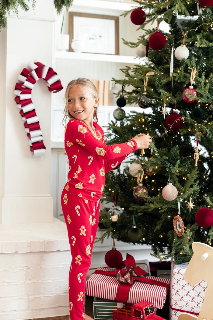Kyte Baby Long Sleeve Pajamas in Gingerbread - Princess and the Pea Boutique