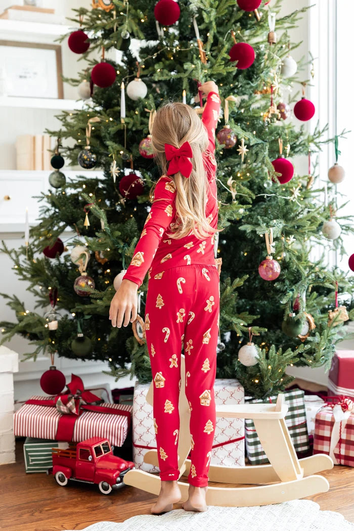 Kyte Baby Long Sleeve Pajamas in Gingerbread - Princess and the Pea Boutique