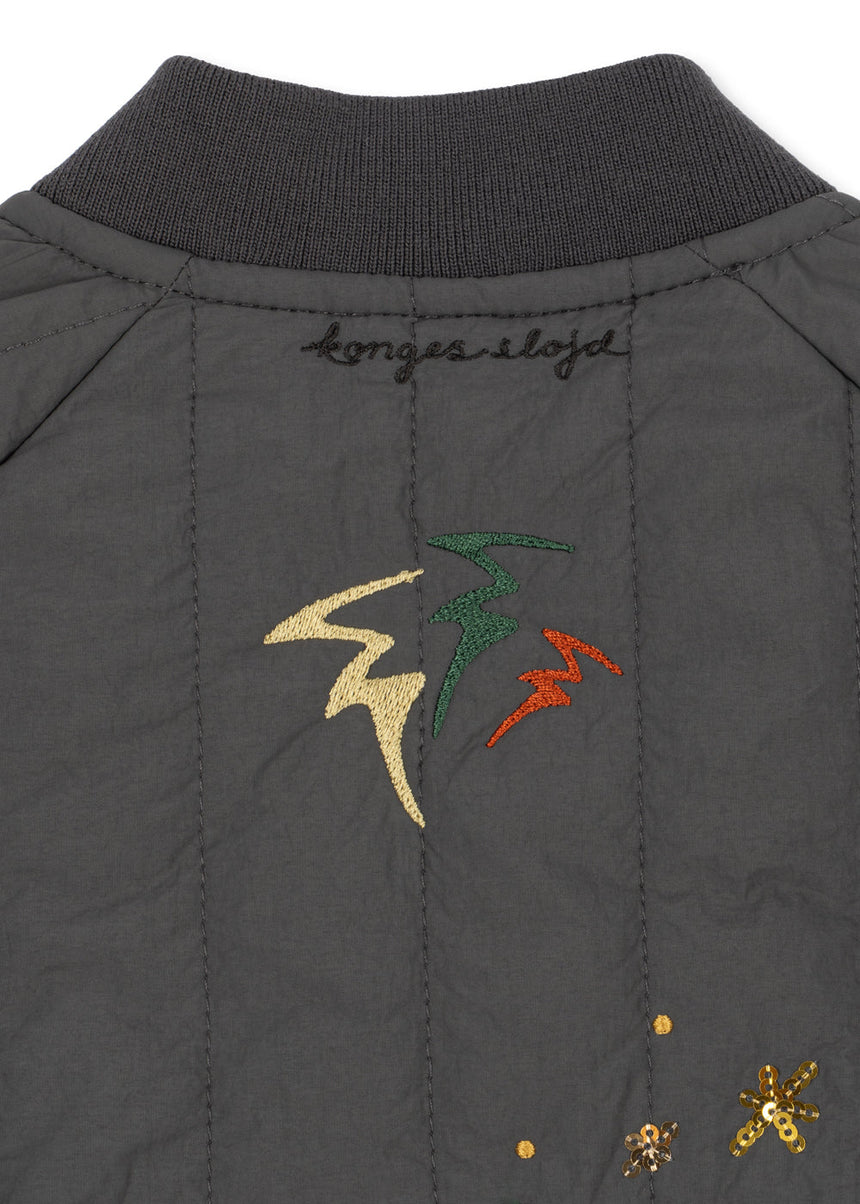 Konges Slojd JUNO SEQUIN BOMBER JACKET - Magnet