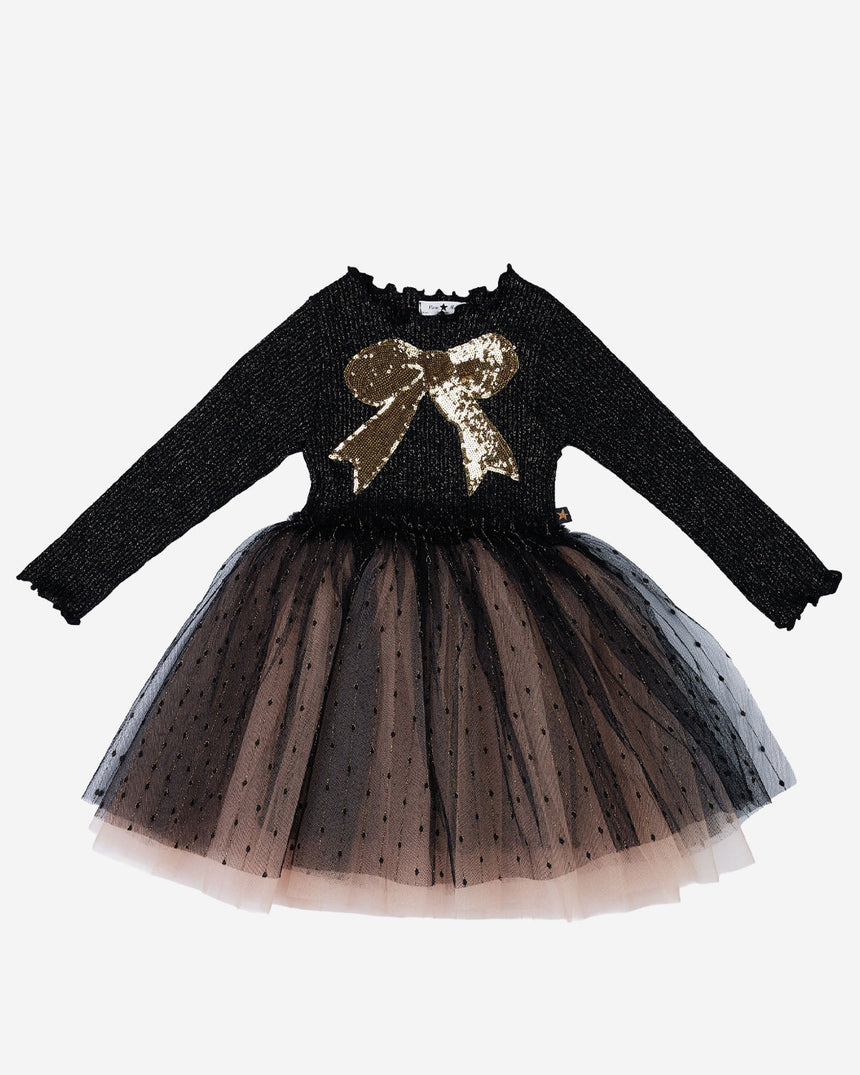 Petite Hailey Quincy Bow Tutu - Black