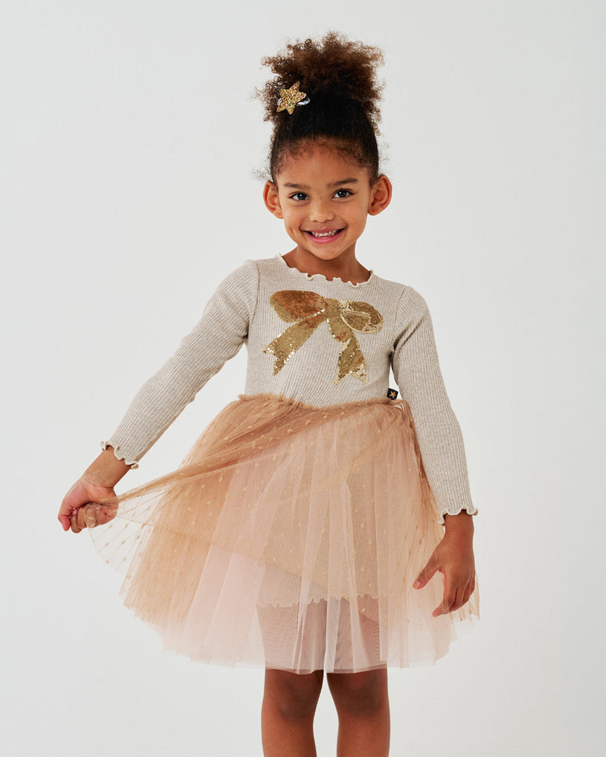 Petite Hailey Quincy Bow Tutu - Gold