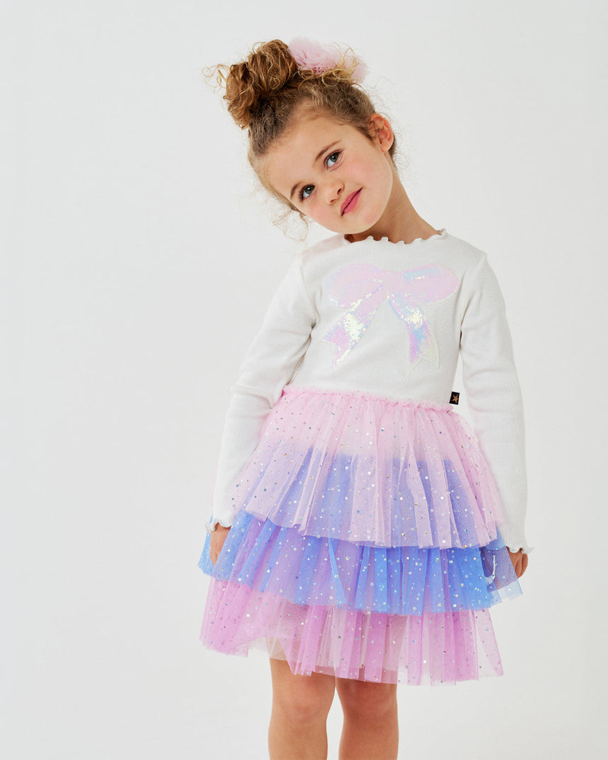 Petite Hailey Kim 3 Layered Tutu - White