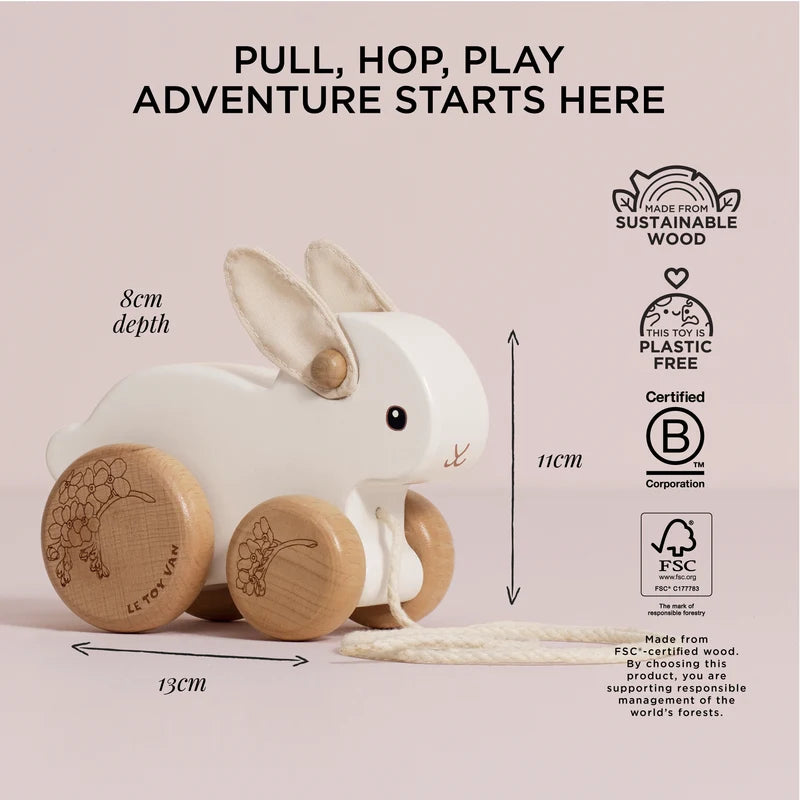 Le Toy Van Pull Along Rabbit - Princess and the Pea Boutique