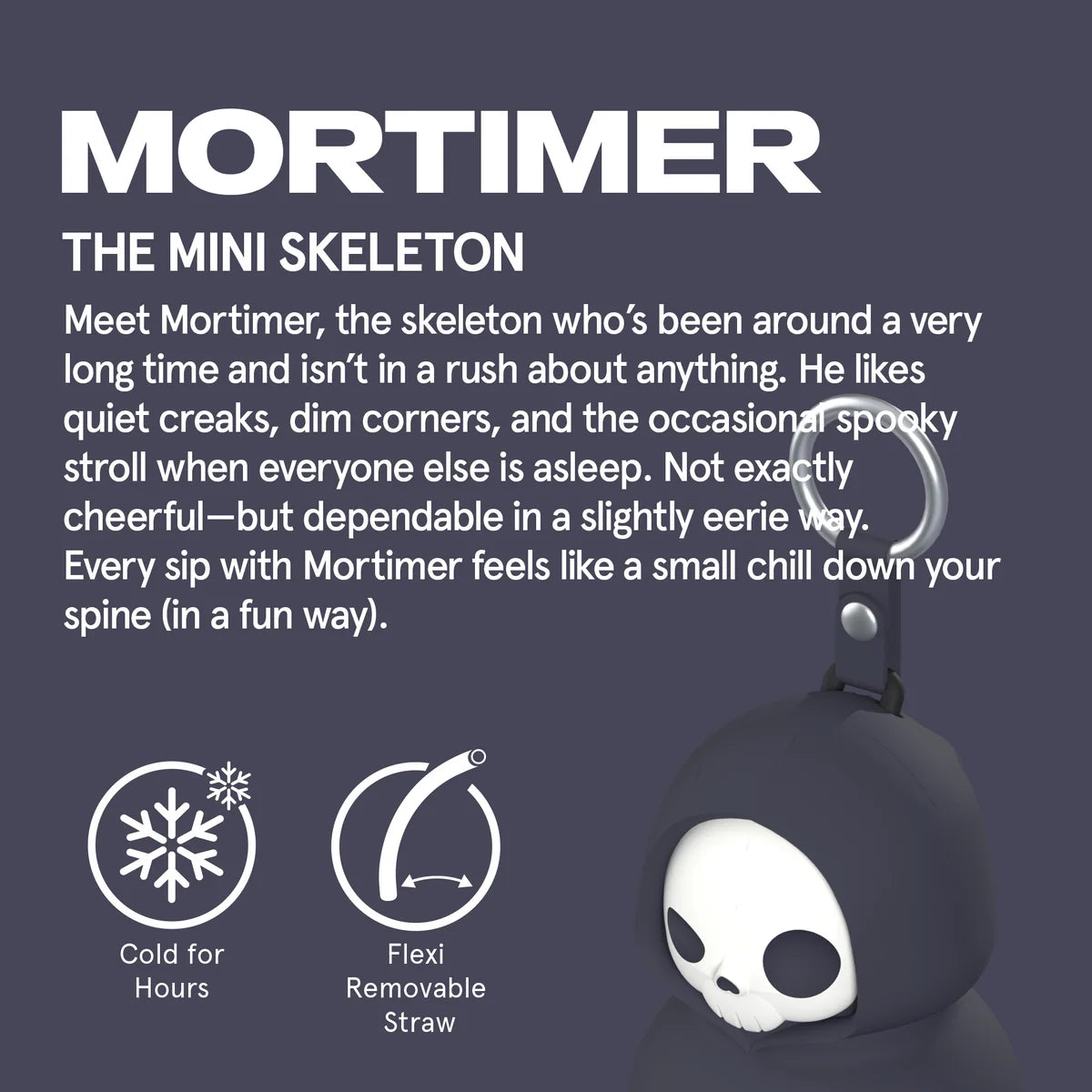 Asobu Mini Skeleton Spookie Bottle