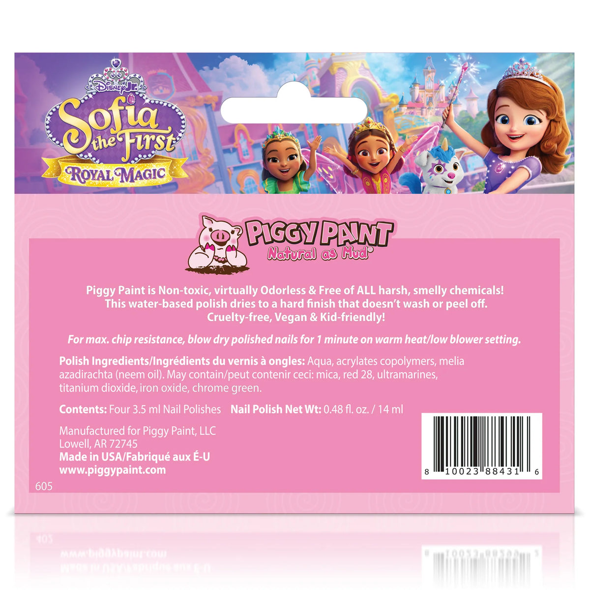 Piggy Paint Sofia the First: Royal Magic 4 Polish Box