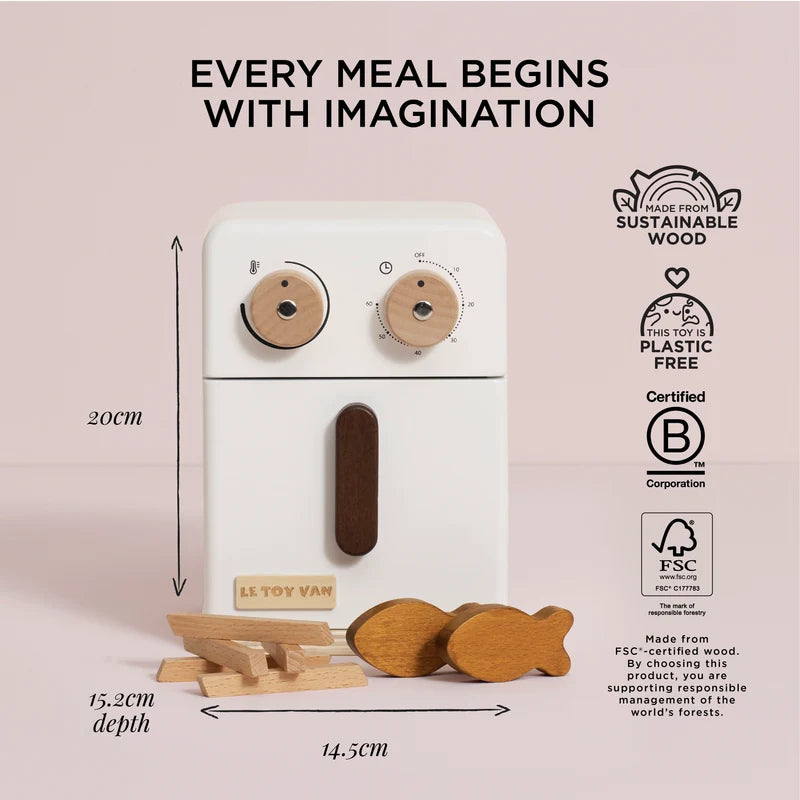 Le Toy Van Wooden Air Fryer Set