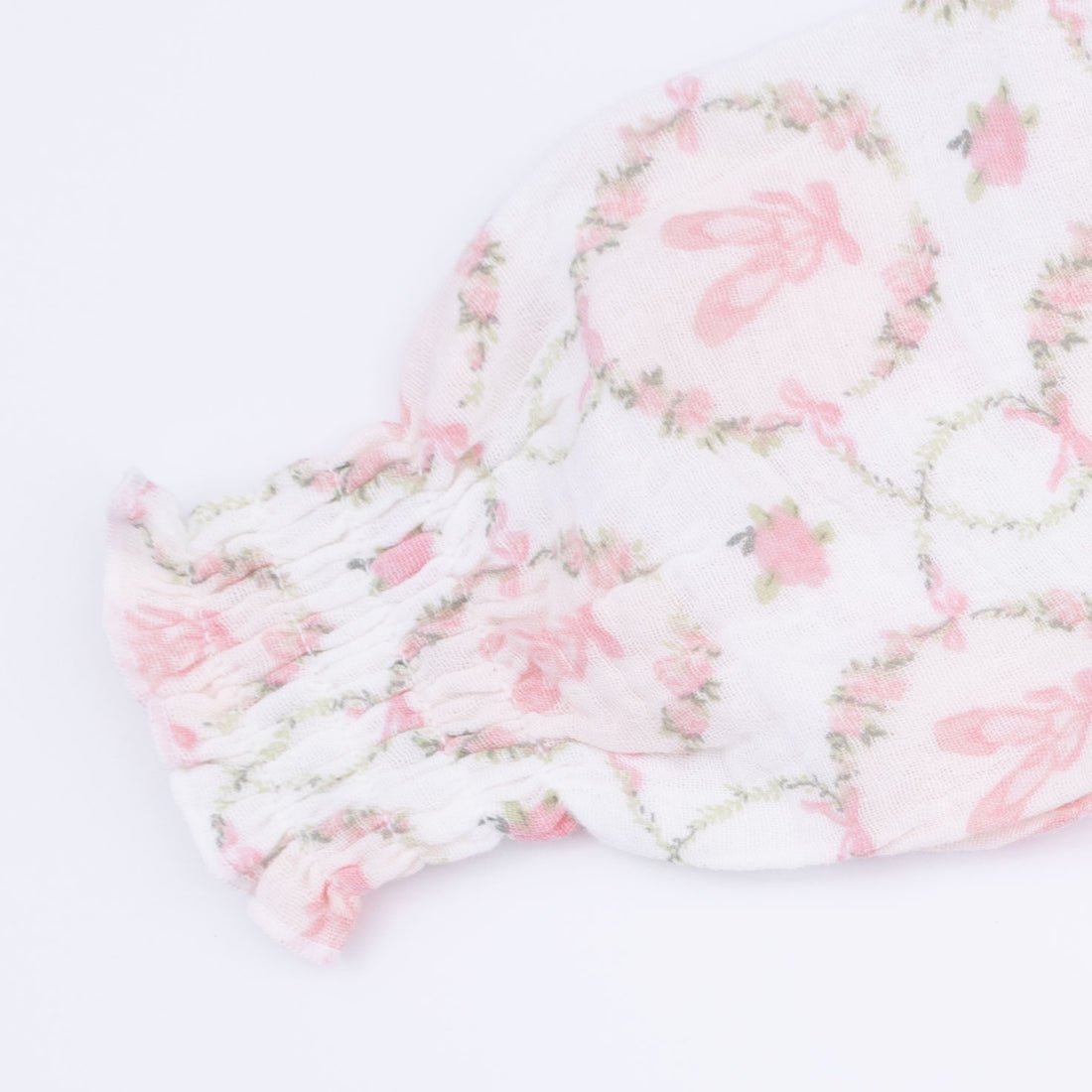 Angel Dear Long Sleeve Smocked Bubble with Tutu - Cameo Ballet Shoes - Princess and the Pea Boutique