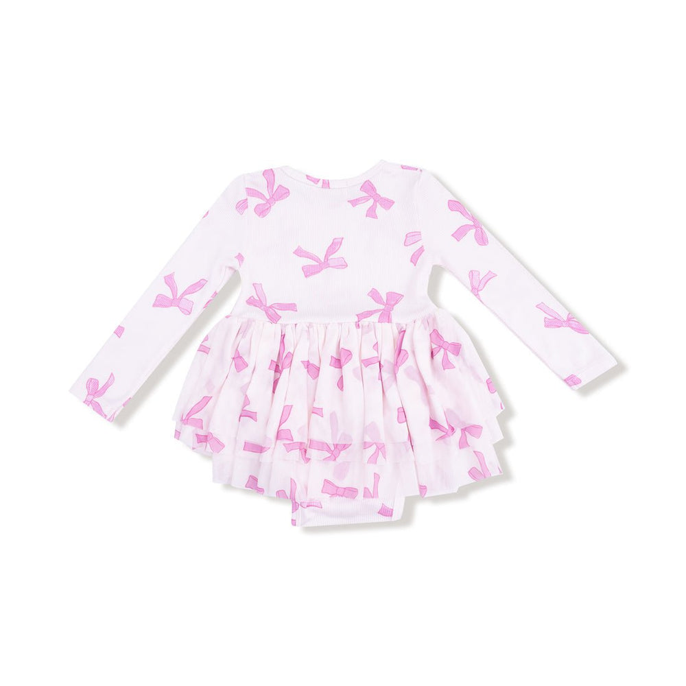 Angel Dear Long Sleeve Tutu Bodysuit - Pretty Bows - Princess and the Pea Boutique