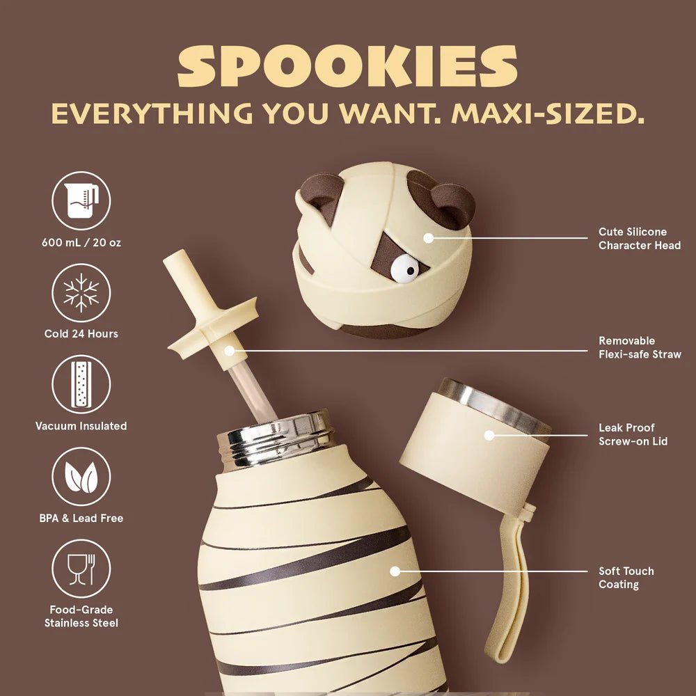 Asobu Maxi Mummified Bear Spookie Bottle - Princess and the Pea Boutique