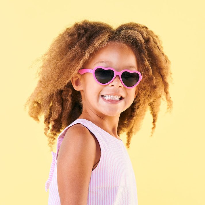 Babiator Non-Polarized Mirrored Heart Sunglasses - Paparazzi Pink - Princess and the Pea